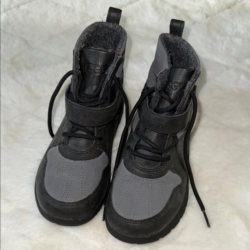 UGG Kids Black and Gray Boots